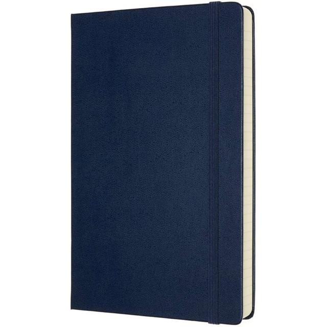 Agenda Moleskine Expanded Large Ruled Sapphire Blue, 21.1 x 13.3 cm, dictando, 400 file
