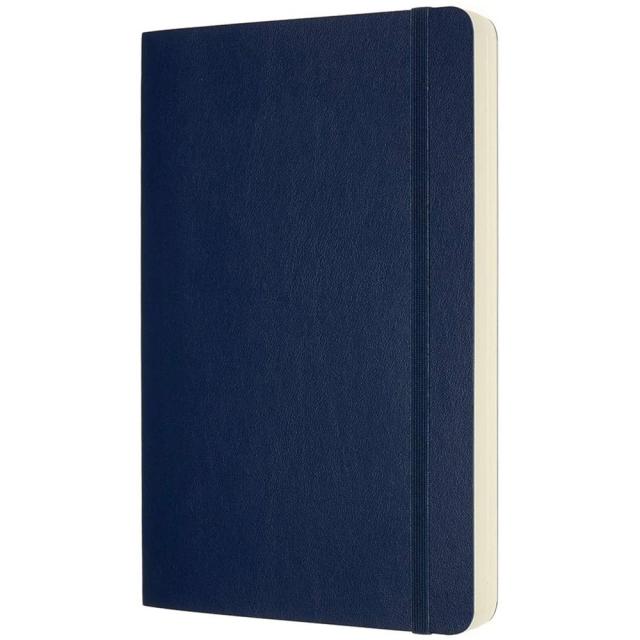 Agenda Moleskine Expanded Large Plain Sapphire Blue, 21 x 13 cm, velina, 400 file