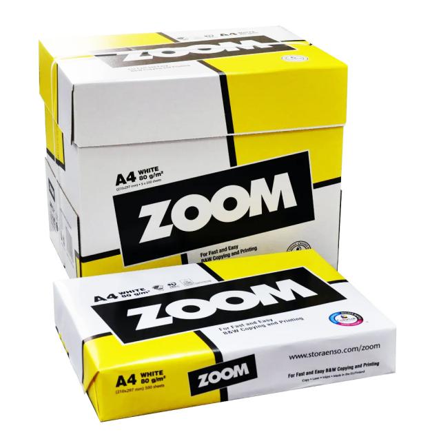 Hartie copiator Zoom, A4, 80 g/mp, 500 coli/top, 5 topuri/cutie
