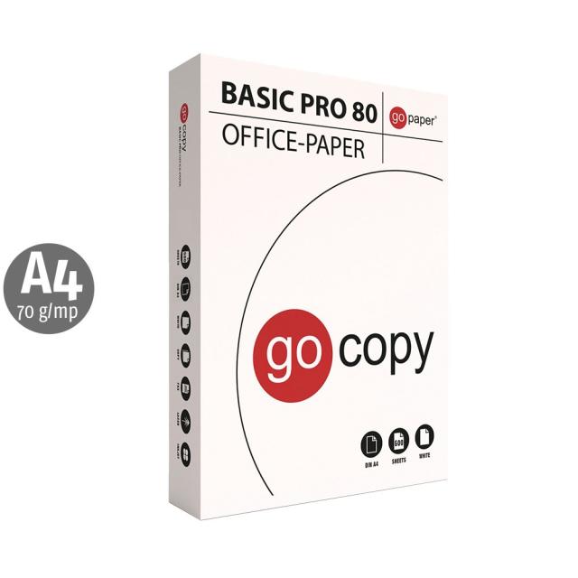 Hartie copiator GO COPY BASIC PRO 80, A4, 70 g/mp, 500 coli/top