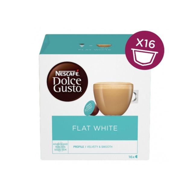 Nescafe Dolce Gusto, Flat White, 187.2 g, 16 capsule/cutie