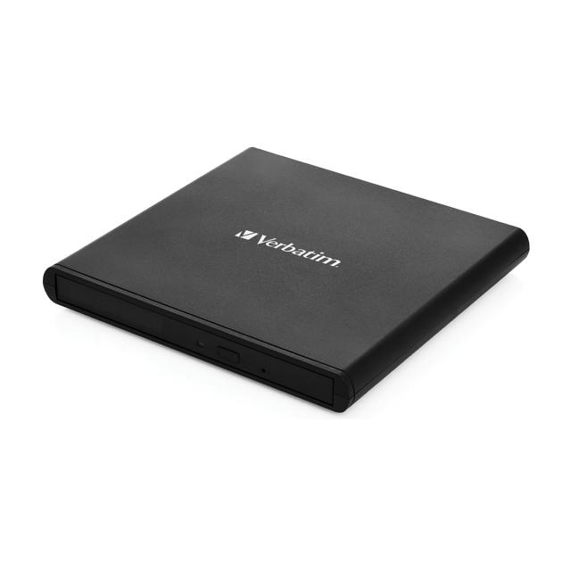 Unitate optica externa DVD-RW, Verbatim, Slimline, USB 3.2, negru