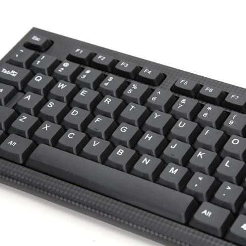 Kit tastatura si mouse cu fir, Omega, negru, OKM09