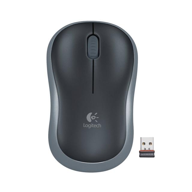 Mouse wireless, Logitech, M185, gri