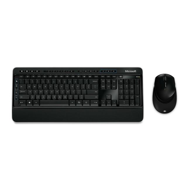 Kit tastatura si mouse Microsoft Desktop 3050, Wireless, negru