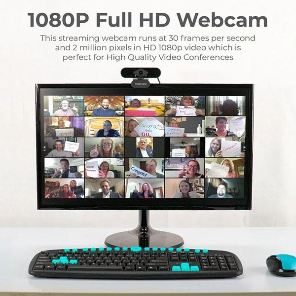 Camera Web PROMATE ProCam-2, Full HD 1080p, negru