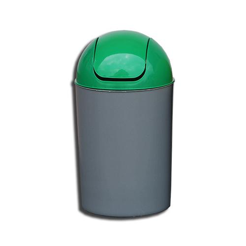 Cos Flip-Flap colectare selectiva, 12 litri, capac verde