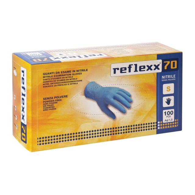 Manusi nitril Reflexx, nepudrate, masura S, 100 bucati/cutie