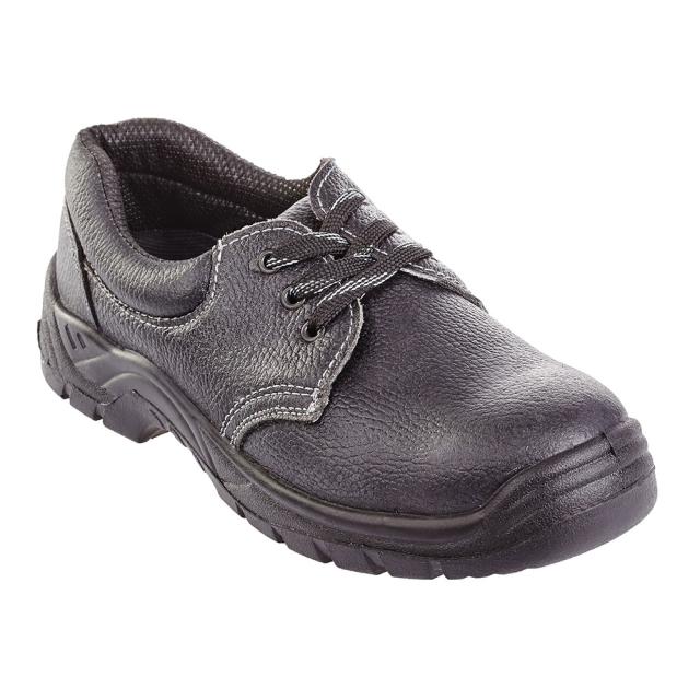 Pantofi protectie Mixite S1 SRC marime 38, din piele neagra, bombeu din otel, talpa din PU