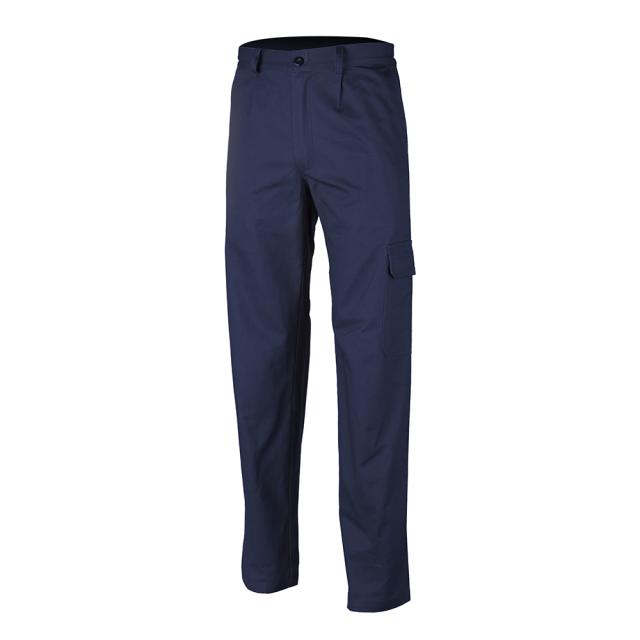 Pantaloni talie Industry albastru Royal tercot 245g XL, cu buzunare pe laterale, cusatura rezistenta si gaici puternice pentru curea