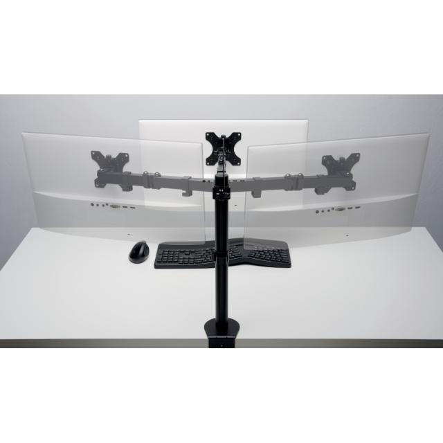 Suport pentru monitor Kensington SmartFit, brat ajustabil si extensibil, cu fixare pe birou, negru