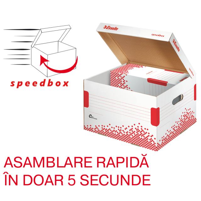 Container de arhivare Esselte Speedbox cu capac L