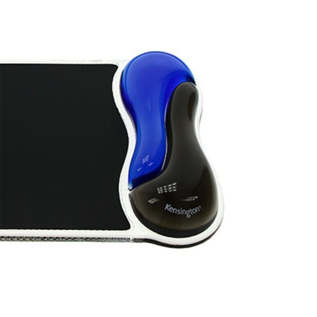 Mouse Pad Kensington Duo Gel, cu suport ergonomic pentru incheietura mainii, cu gel, albastru/negru