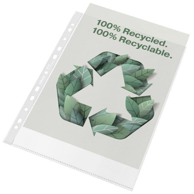 Folie de protectie Esselte Recycled, PP, 70 microni, A4 , 100 bucati/set
