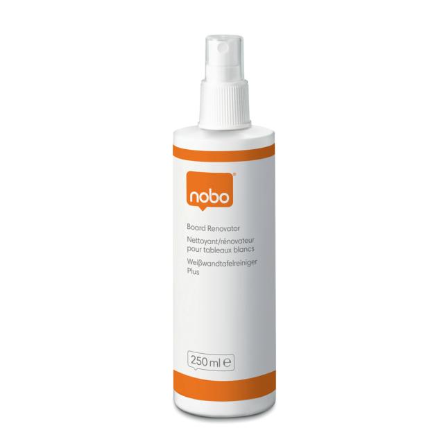 Spray renovator NOBO, lichid, pentru curatare table si flipcharturi, uz lunar, 250 ml