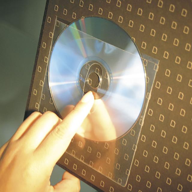 Buzunar autoadeziv cu orificiu pentru degete CD/DVD 3L Office, 10 bucati/set