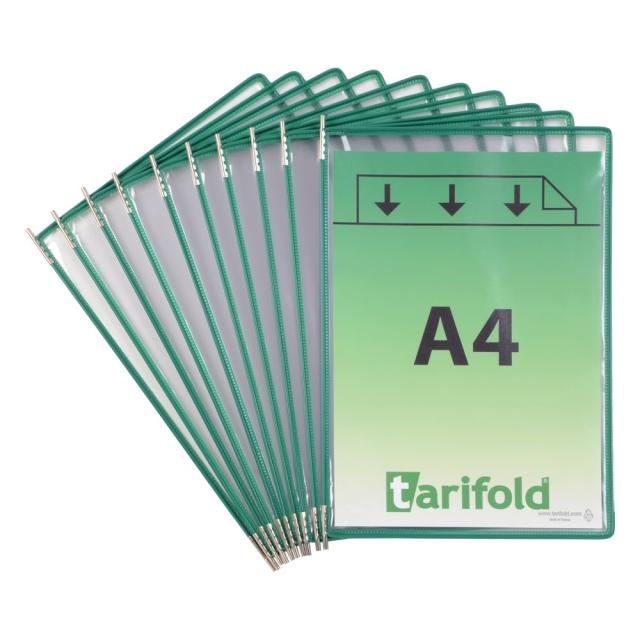Display Tarifold, A4, 10 bucati/set, verde