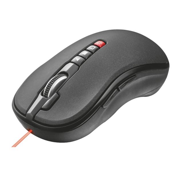 Mouse wireless si presenter laser Trust Premo, USB, rezistent, durabil, usor de conectat