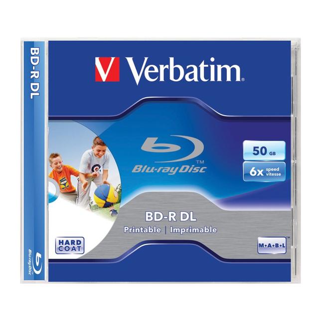 BluRay Verbatim DL 50 GB 6x, printabil, jewel case