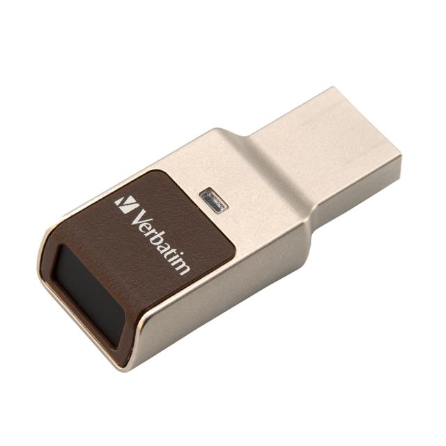 USB Verbatim Fingerprint Secure  3.0 32GB, criptare premium AES de 256 biti, Scanner de amprenta integrat