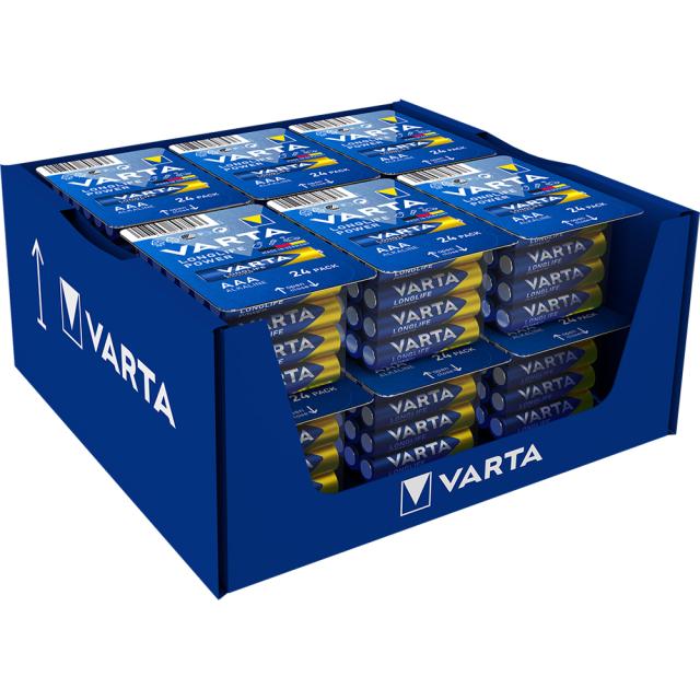 Baterii Varta Longlife Power, AAA, LR3, 24 bucati/set