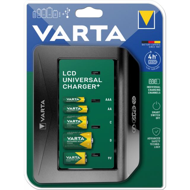 Incarcator Varta, LCD Multi Charger+, AAA AA, 8 canale