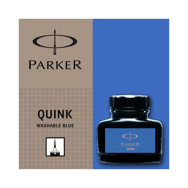 Calimara cerneala Parker Quink Washable, 57 ml, albastra