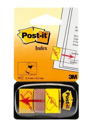 Index Post-it Sign here, 50 file/bucata
