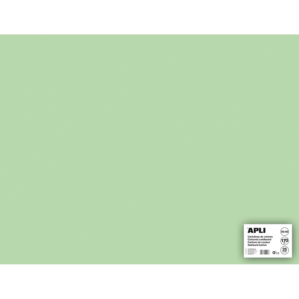 Carton color, Apli, 50x65, 170 g, 25 coli/top, verde smarald