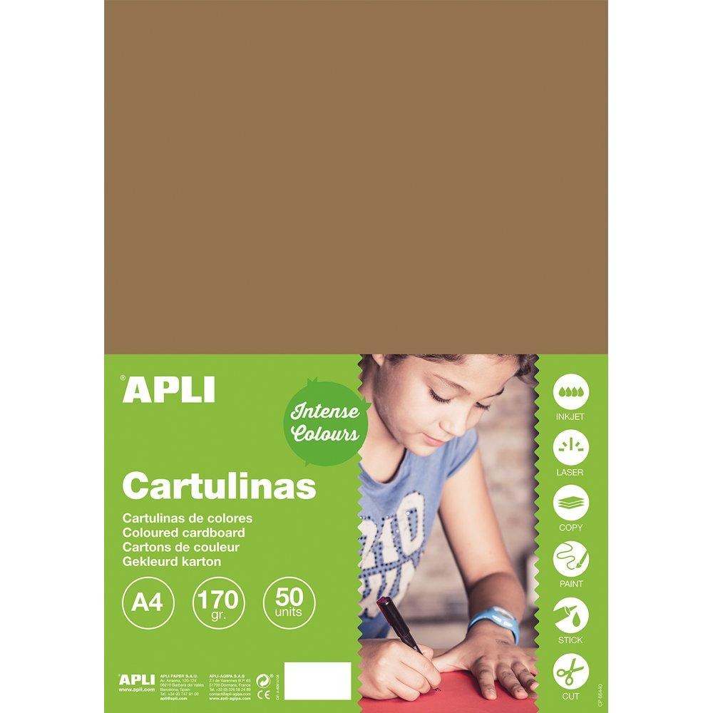 Carton color, Apli, A4, 170 g, 50 coli/top, aluna