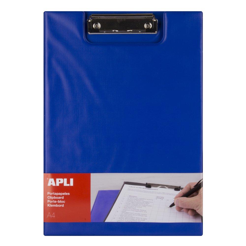 Clipboard, Apli, format A4, realizat din polipropilena, clapa, albastru