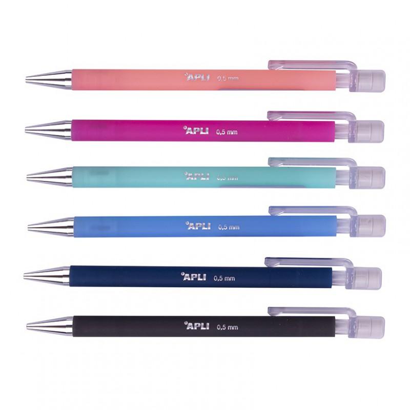 Creion mecanic Apli Nordik, 0.5 mm, diverse culori