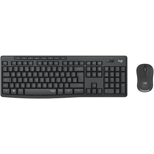 Kit tastatura si mouse Wireless LOGITECH MK295, USB, grafit