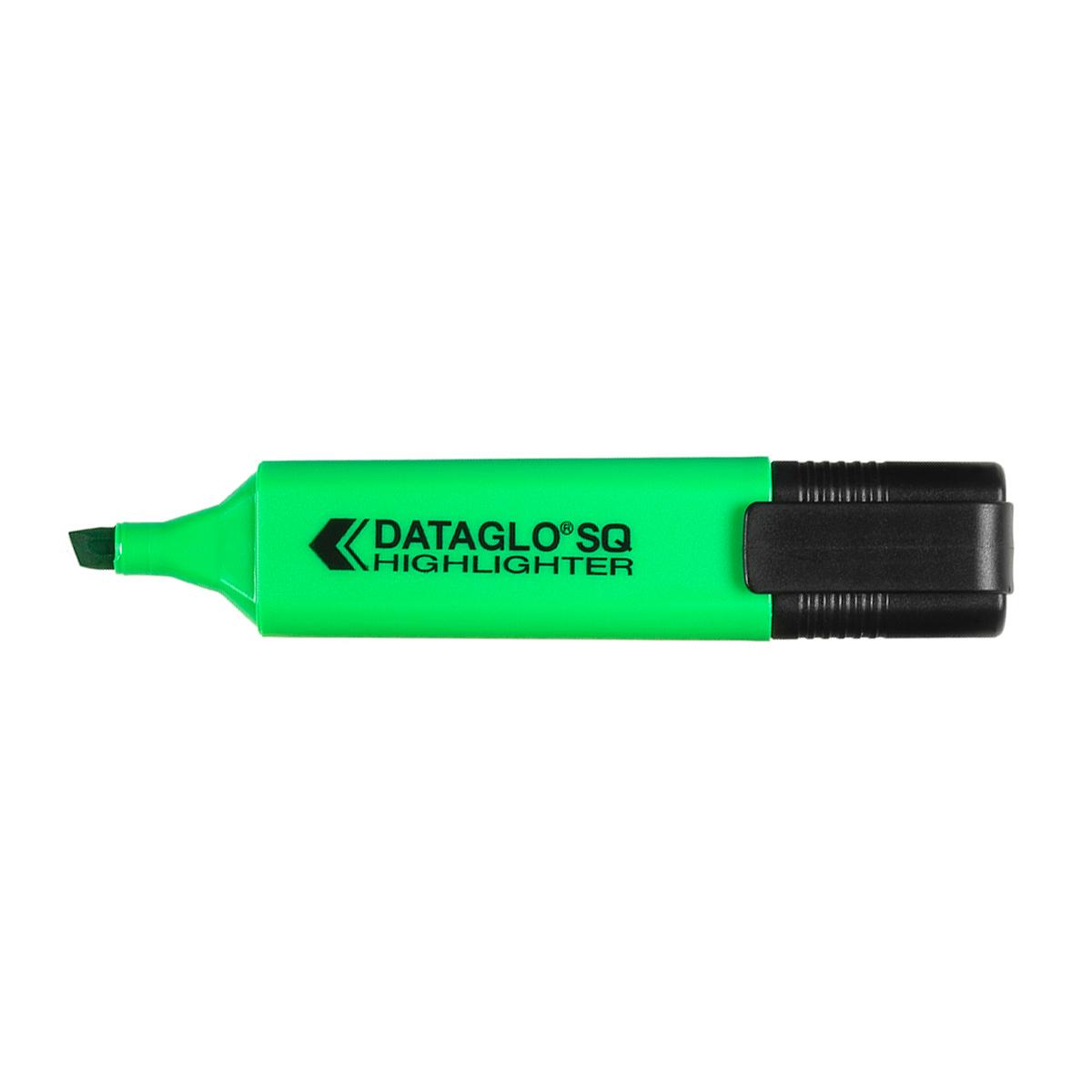 Textmarker Dataglo, corp dreptunghiular, varf 1-5 mm, verde