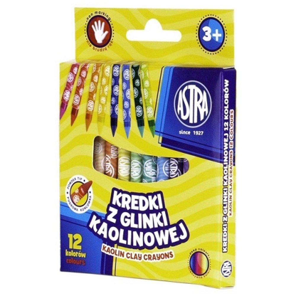Creioane cerate Astra, 12 culori/set