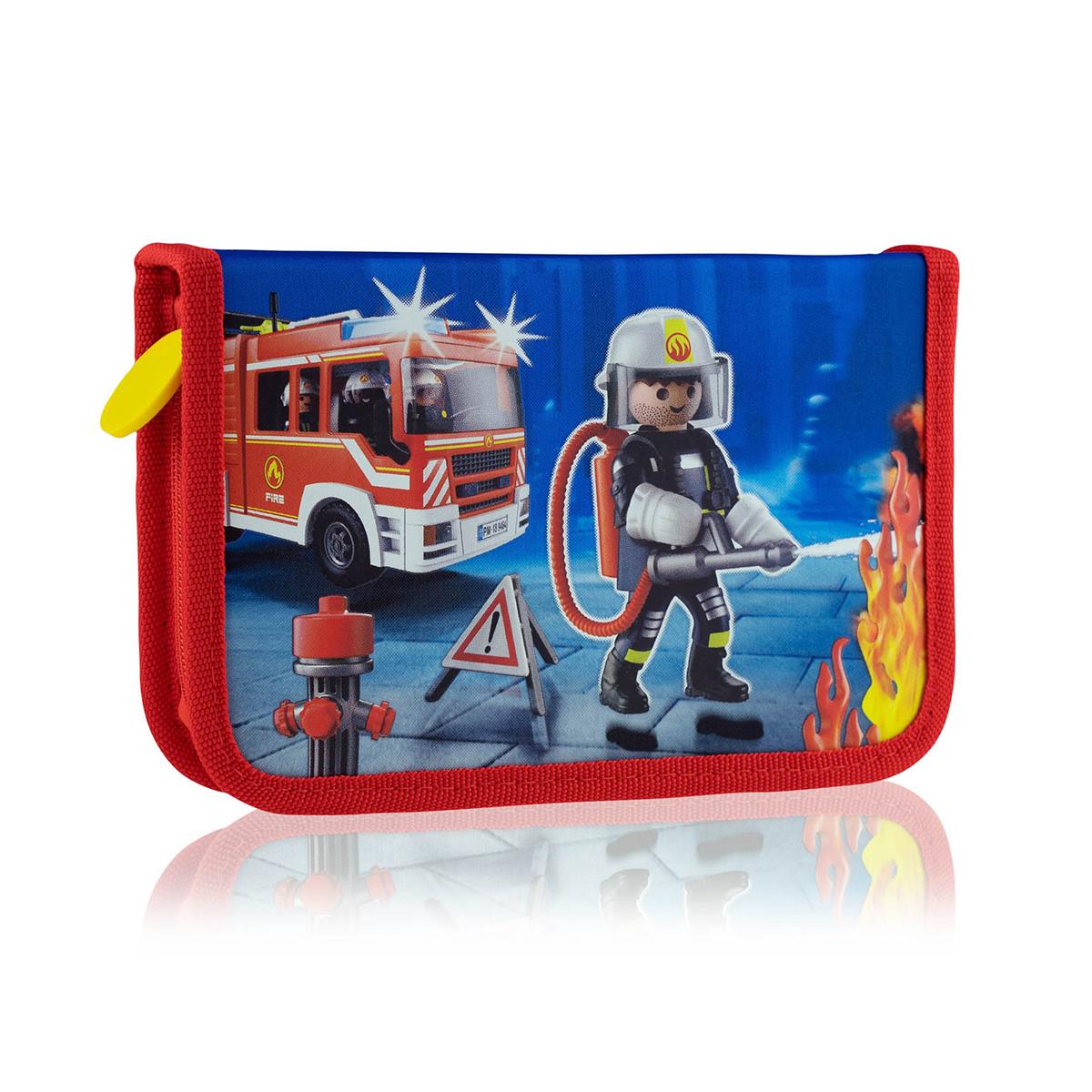 Penar scolar Astra, neechipat, 1 compartiment, Playmobil Pompieri