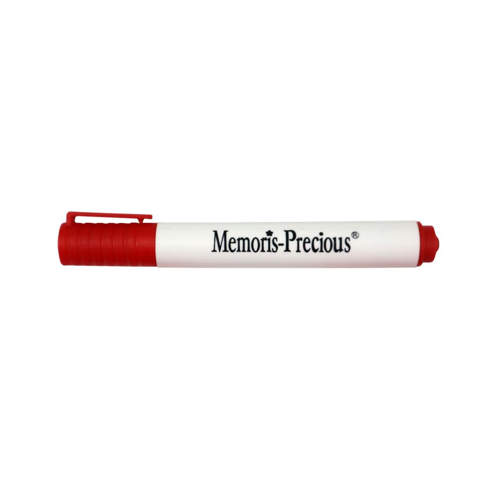 Marker pentru tabla Memoris-Precious, varf tesit, 2-5 mm, rosu