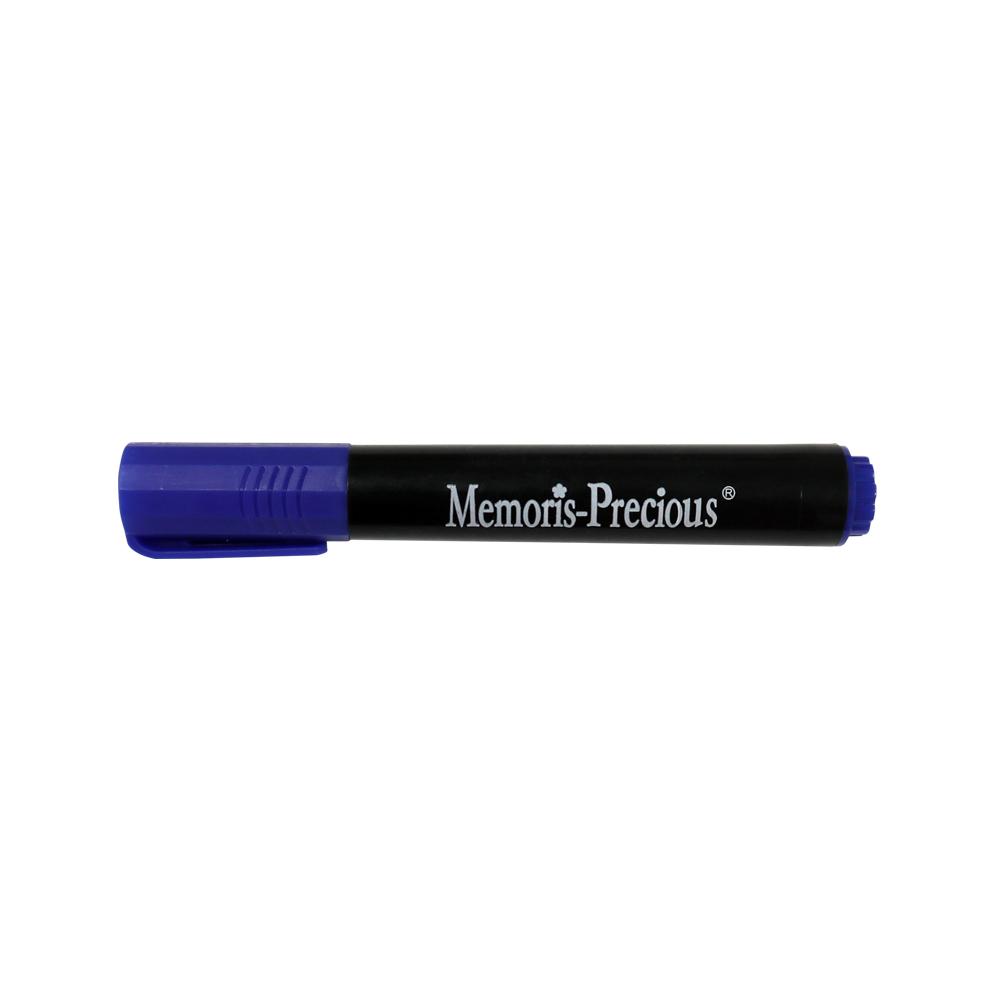 Marker permanent Memoris-Precious, varf tesit, 2-7 mm, albastru