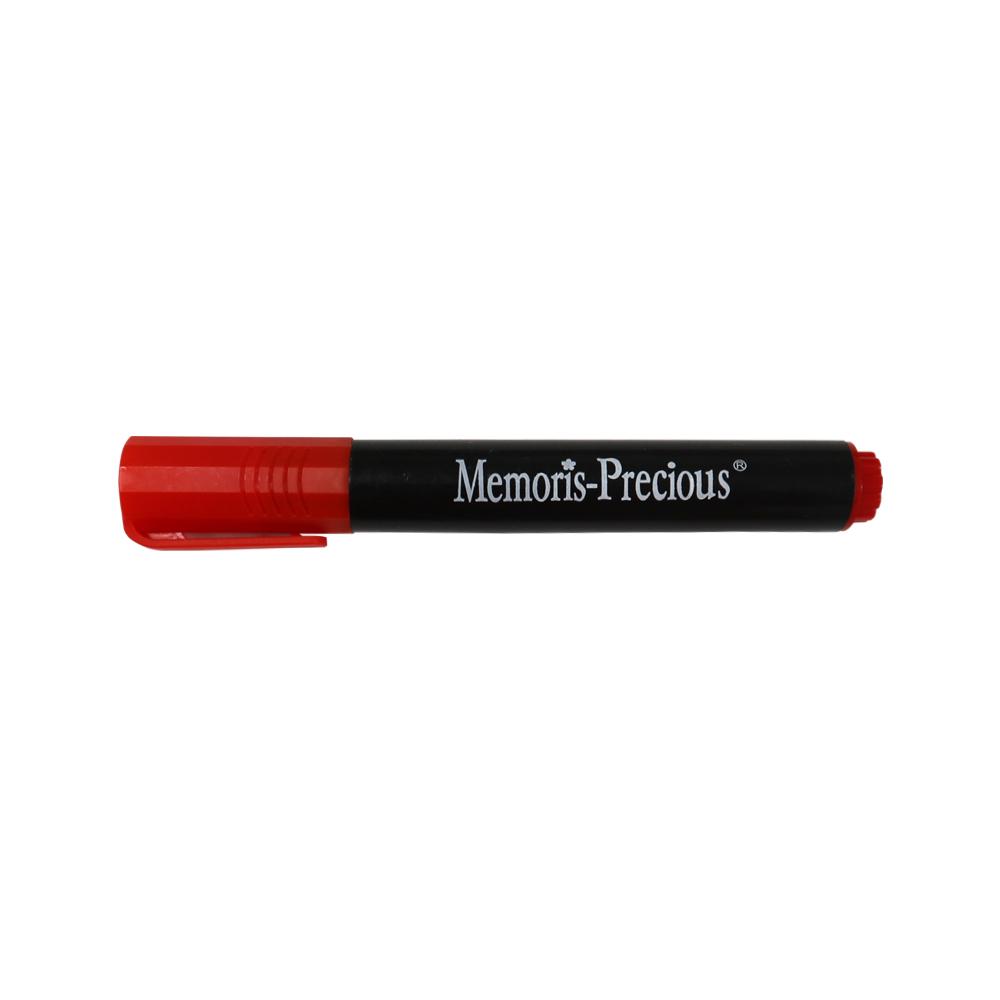 Marker permanent Memoris-Precious, varf tesit, 2-7 mm, rosu