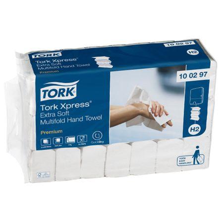 Rezerva servetele pliate, Tork Xpres Extra Soft, albe, 100 buc/pachet