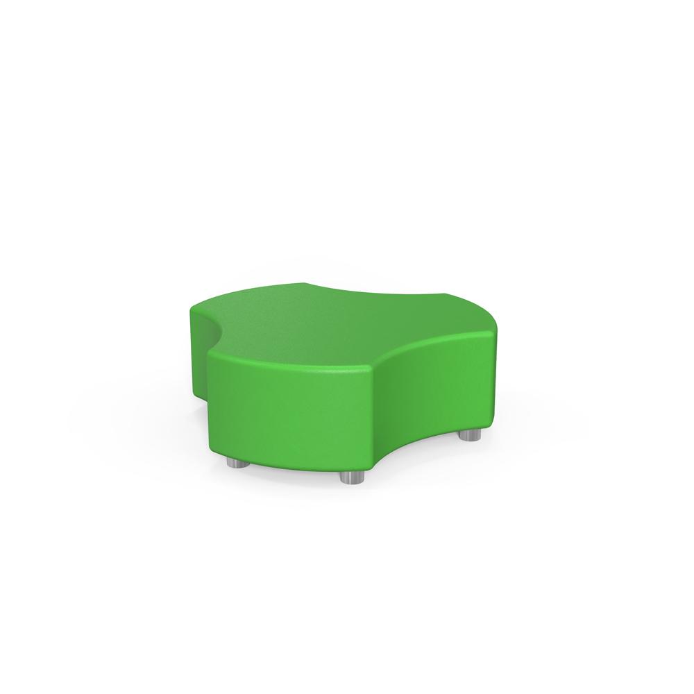 Taburet eco piele RFG Pixel, 120x112x43 cm, verde