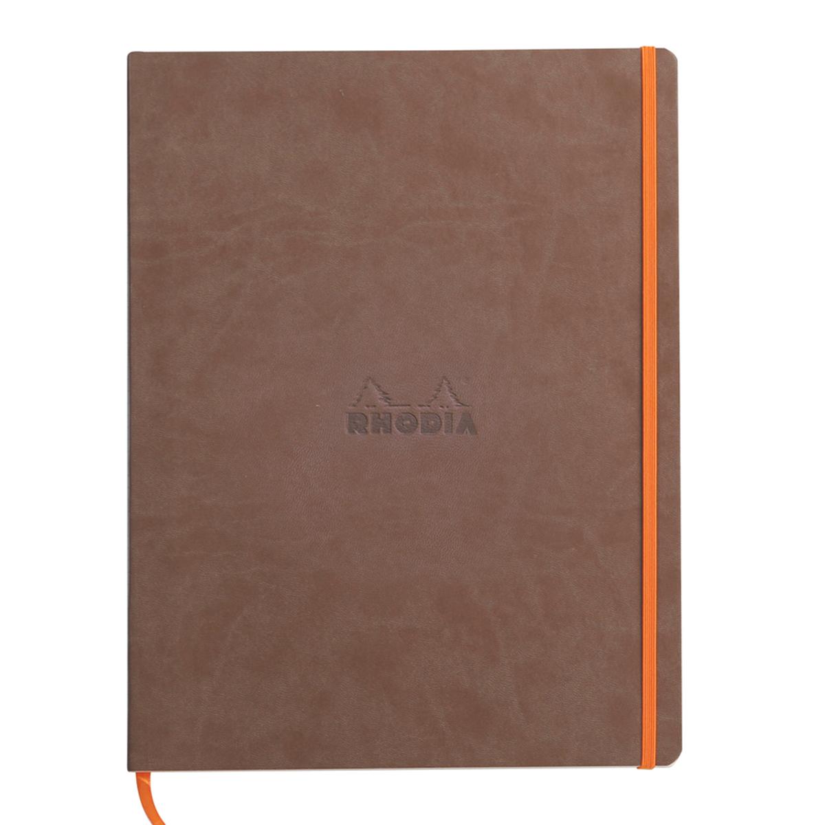 Notebook  A4+ Rhodiarama, 80 file, ivory dictando, maro