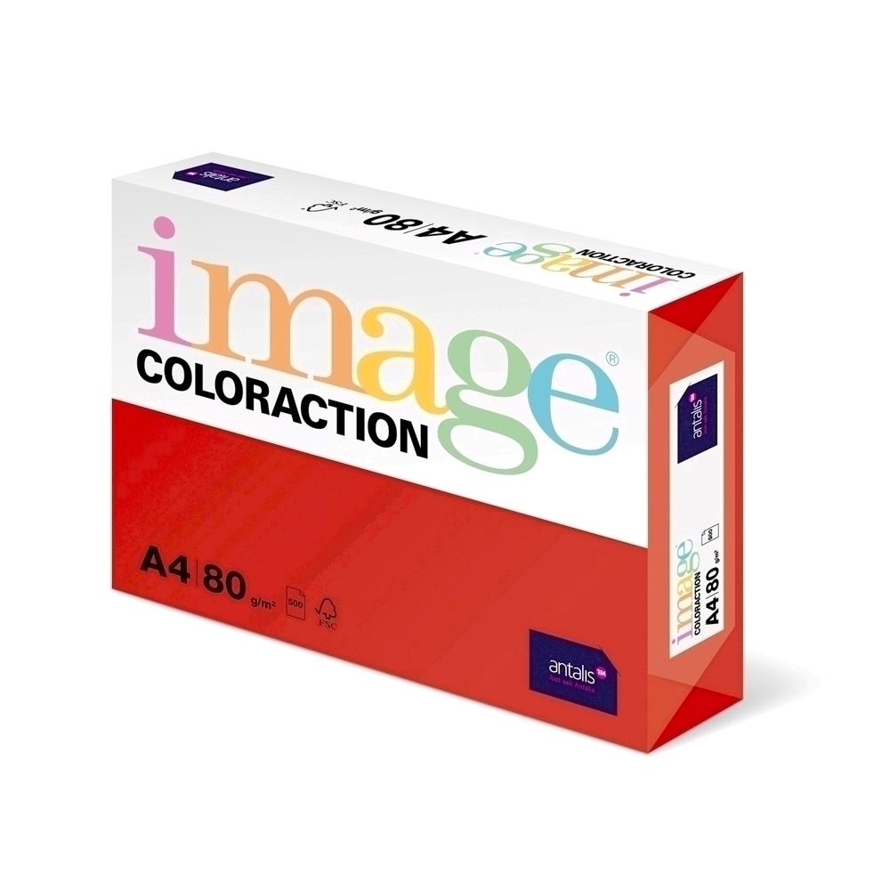Hartie color Coloraction, A4, 80g/mp, rosu-Chile, 500 coli/top