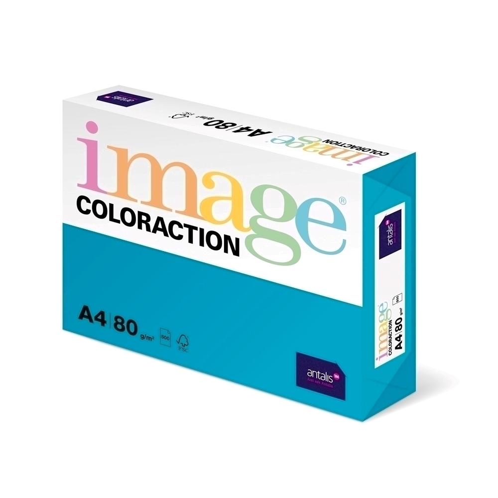 Hartie color Coloraction, A4, 80g/mp, bleu ciel-Lisbon, 500 coli/top