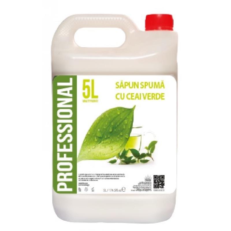 Sapun profesional lichid spuma Green Tea, 5L