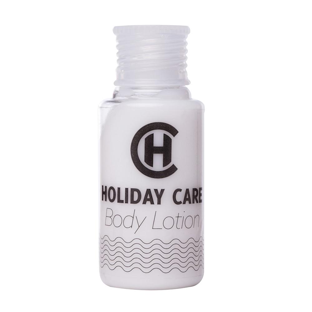 Crema de corp 30 ml Holiday Care, contine ceai verde, design minimalist, 50 bucati/cutie