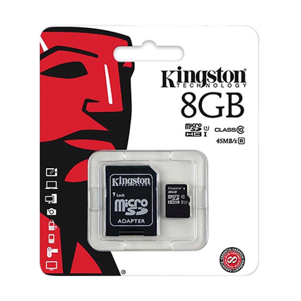 Card memorie Kingston, micro SDHC Class 4 + adaptor SD 8GB