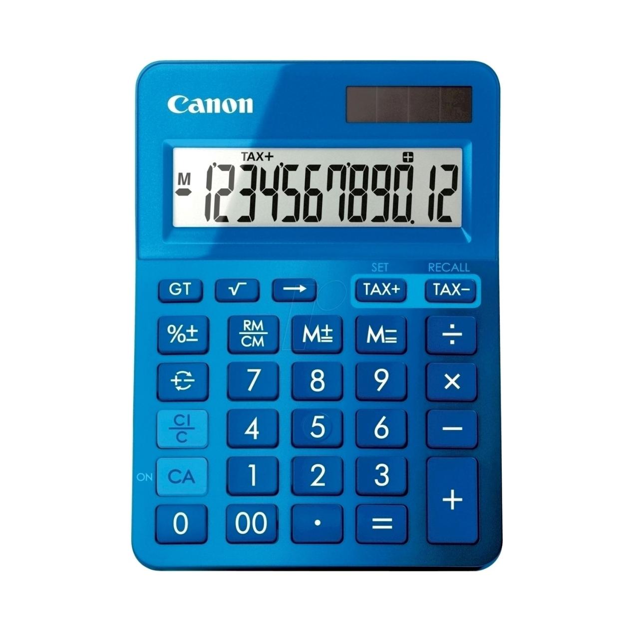 Calculator de birou Canon LS123KBL, 12 digiti, albastru
