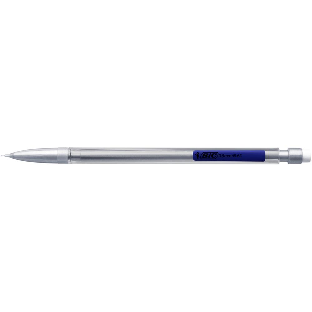 Creion mecanic BIC, Matic Classic, 0.5 mm, gri, clip diverse culori