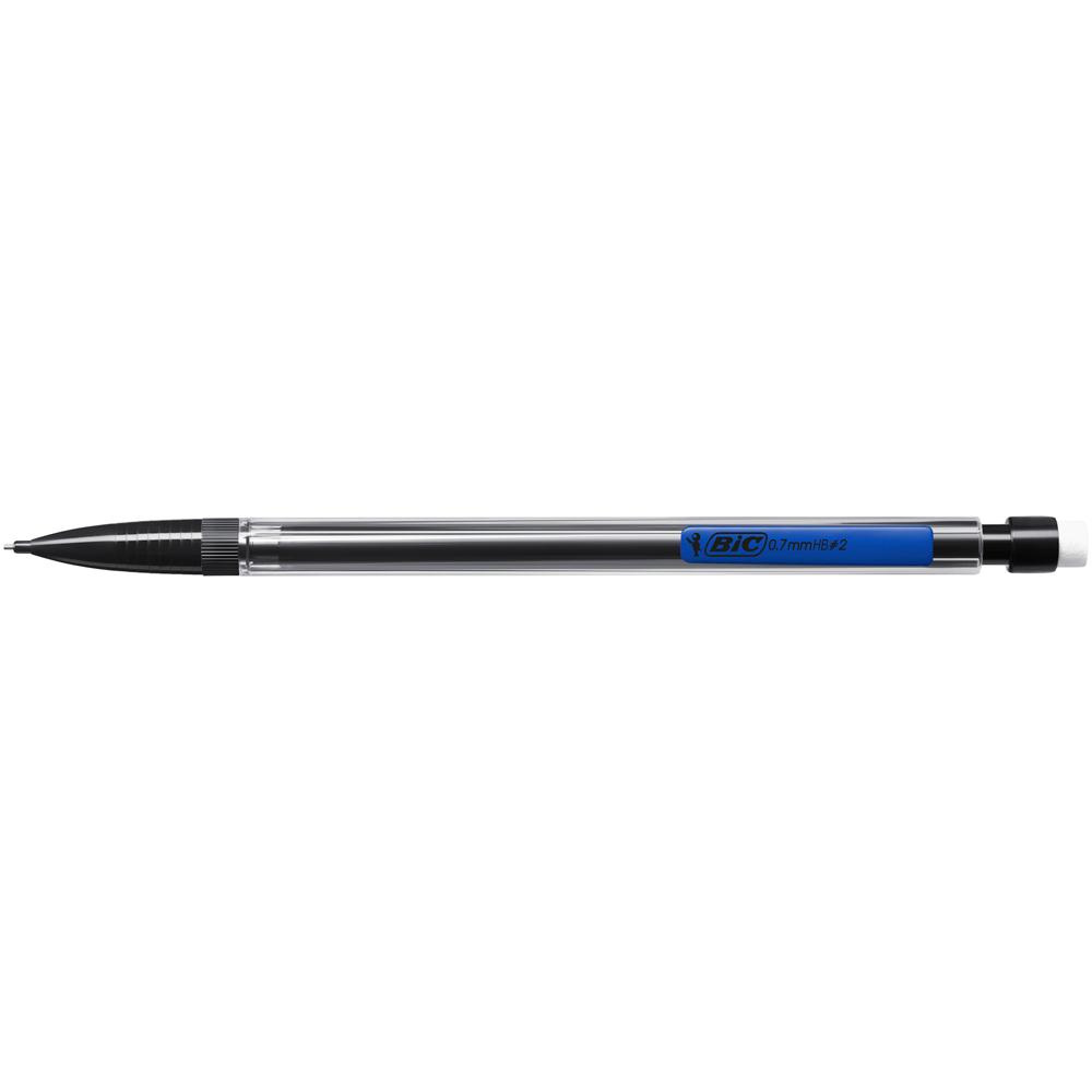 Creion mecanic BIC, Matic Classic, 0.7 mm, negru, clip diverse culori